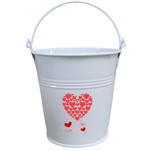 Valentines Floral Bucket | Customized Bucket